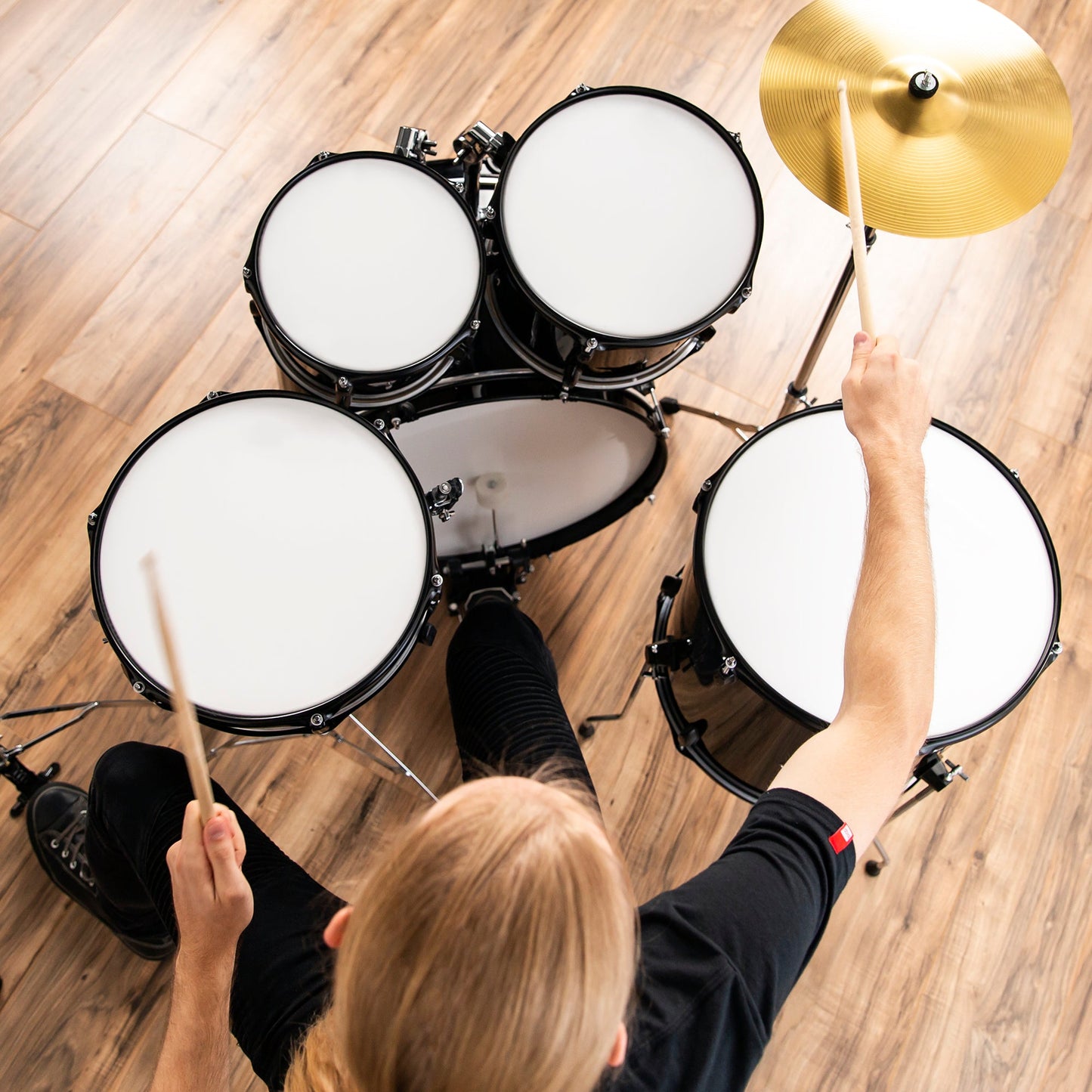 5-Piece Full Size Drum Set For Adults