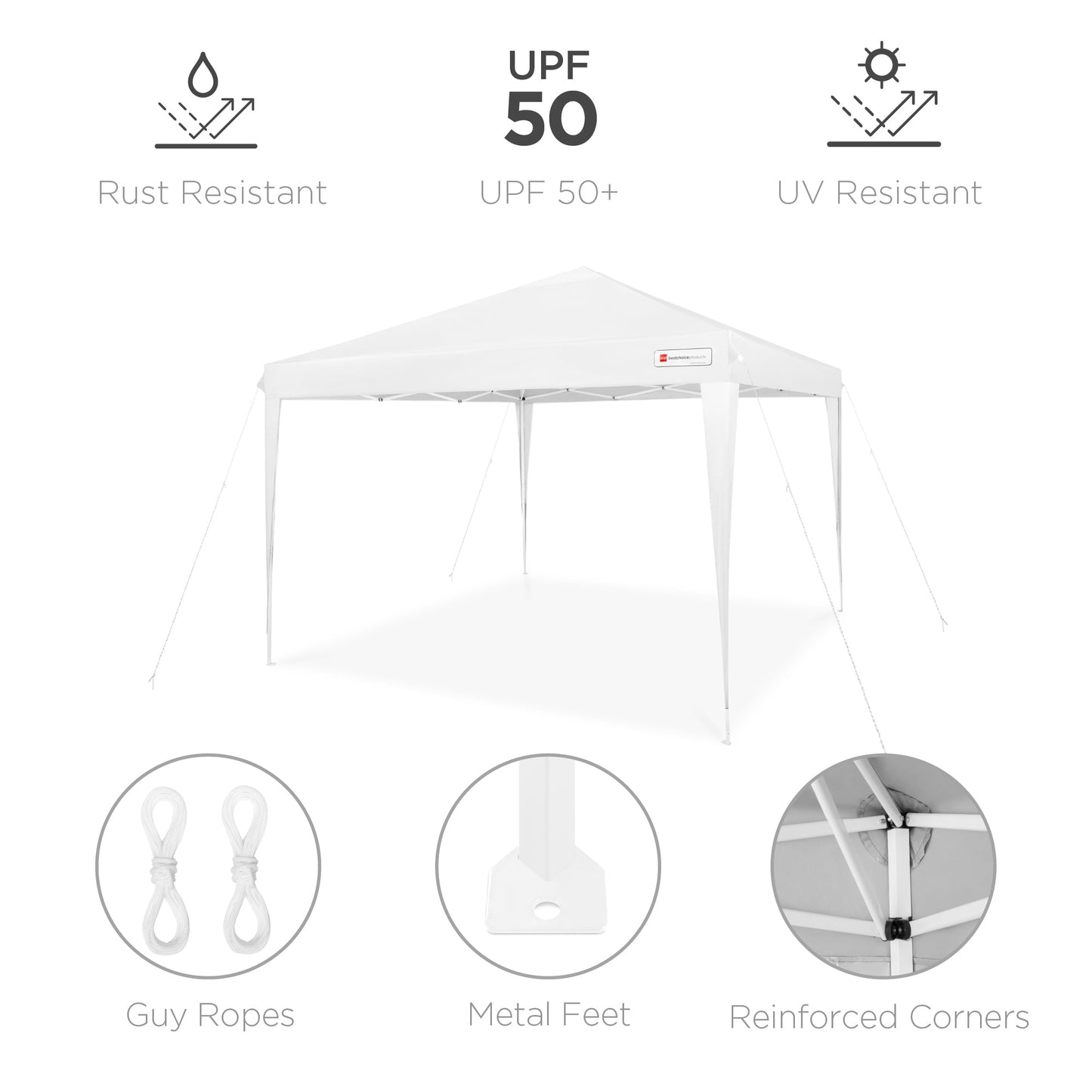 Outdoor Portable Pop Up Canopy Tent w/ Carrying Case, 10x10ft