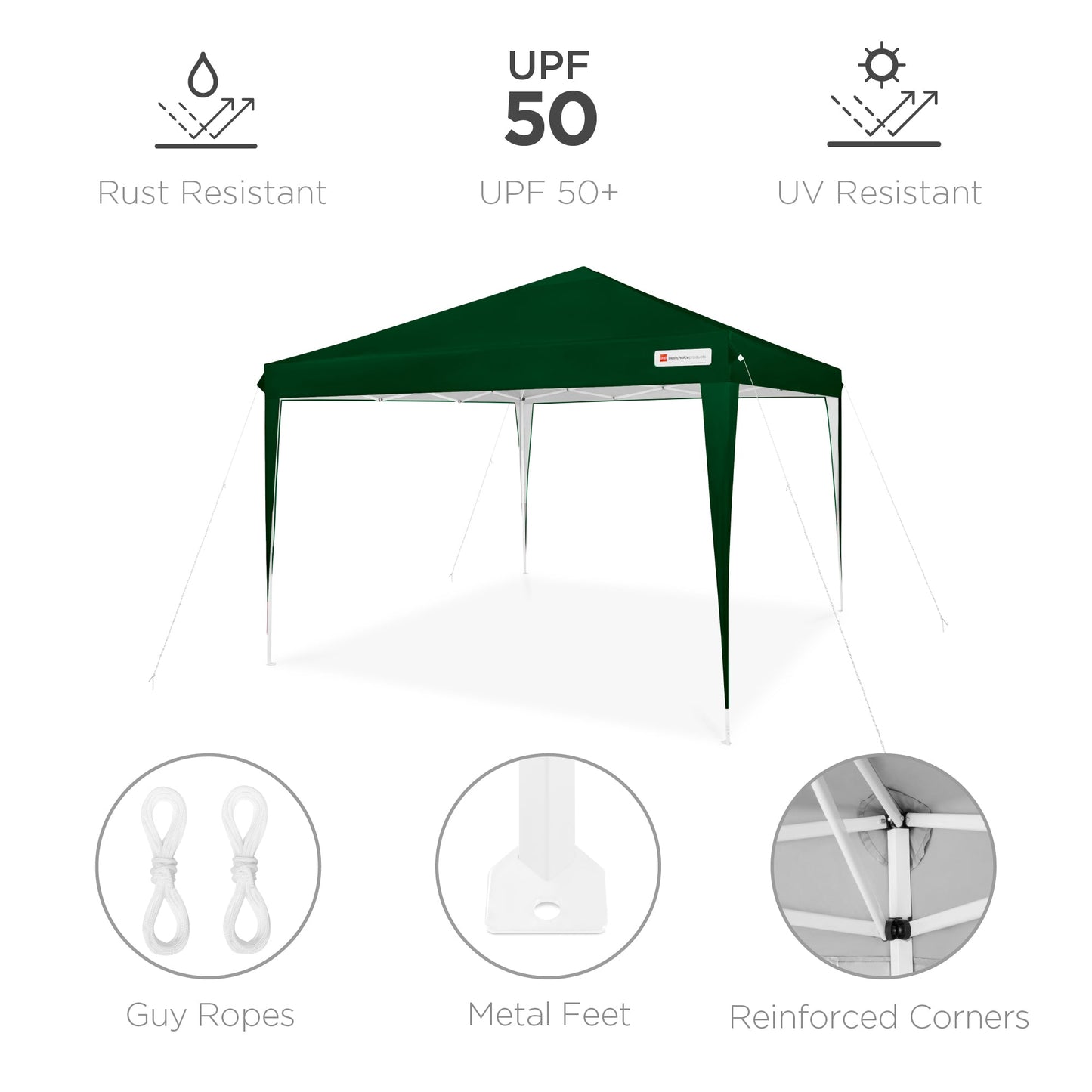 Outdoor Portable Pop Up Canopy Tent w/ Carrying Case, 10x10ft