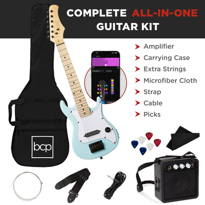 Kids Electric Guitar Beginner Starter Kit w/ 5W Amplifier - 30 in