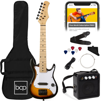 Kids Electric Guitar Beginner Starter Kit w/ 5W Amplifier - 30 in