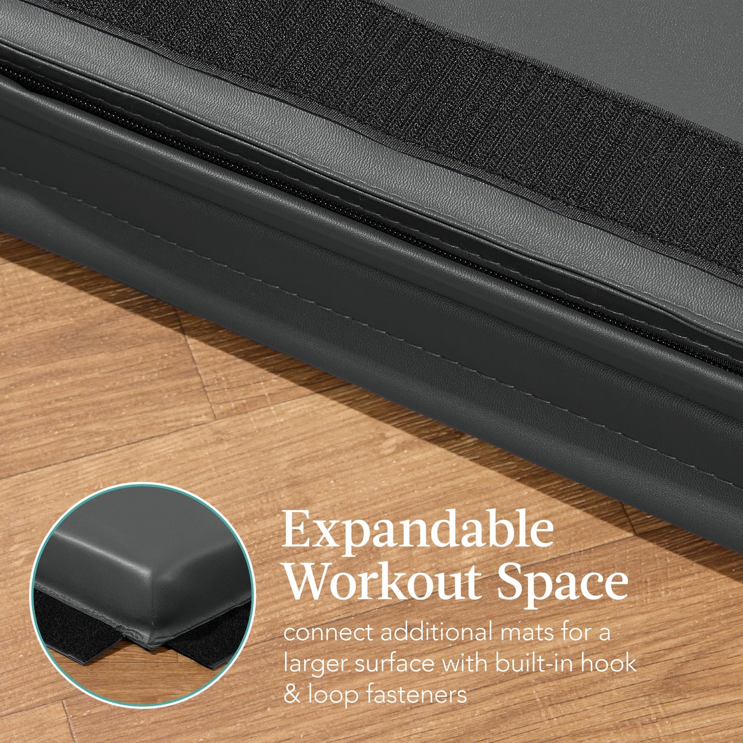 Folding Exercise Fitness Workout Gym Floor Mat w/ Handles